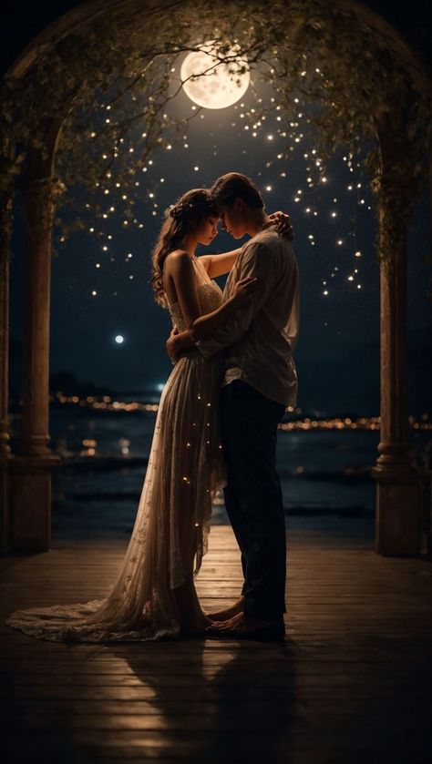 Heart-Wrenching Lovers' Farewell Couple Wallpaper, Couple Cartoon, Cute Couple Wallpaper, Cute Couples, Fotos, Love Images, Cute Couple Cartoon, Romantic, Gif