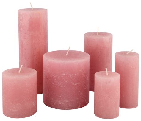 Candles, Candle Holders, Bougie, Boho Christmas, Candle Decor, Rustic Candles, Pink Candles, Pillar Candles, Rosa