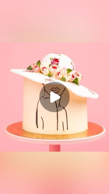 Chefclub Network on Instagram: "Rose Sunhat Cake 🌹👒  Hats off to this delicious creation - a must-try for cake lovers 🌞🍰  #cake #easyrecipe #dessert #foodie #funfoods #sweet #snack #roses #instafood #cakedecorating #cakedesign" Cake Designs, Cake Tutorial, Cake, Fondant, Decoration, Cake Lover, Unique Cakes, Doll Cake, Fondant Cake Designs