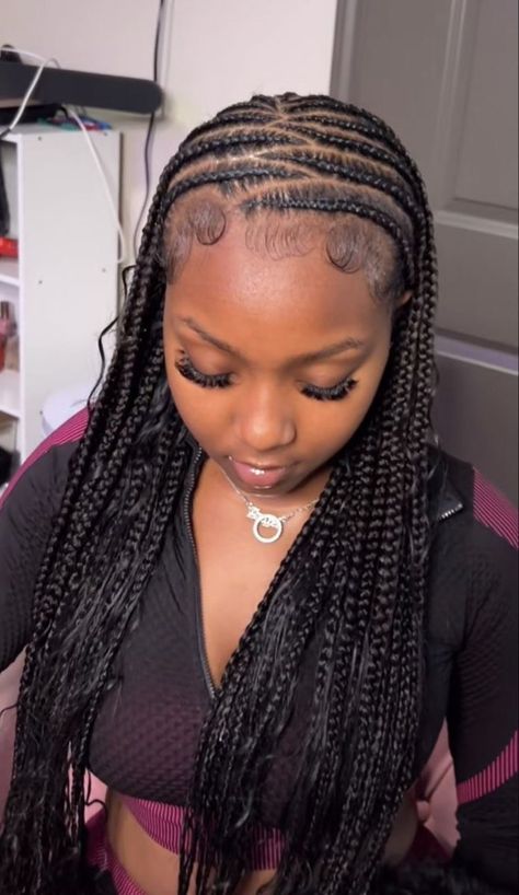 Whether you’re looking for a new way to style your own hair or seeking inspiration for a client, explore the top cornrow braid hairstyles. From classic styles to modern takes on the trend, there’s something for everyone. Haar, Girls Hairstyles Braids, Capelli, Peinados, Braid, Dope Hairstyles, Pretty Braids, Cute Braided Hairstyles, Afro