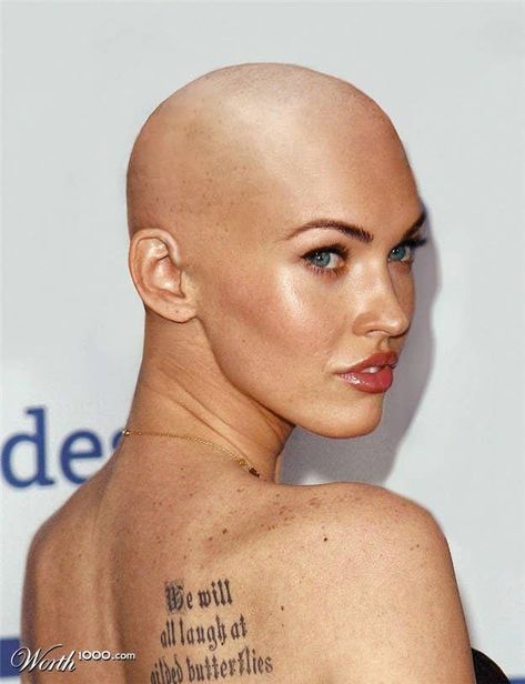 17 Trail-Blazing Bald Beauties In Hollywood Art, People, Going Bald, Balding, Balding Women Hairstyles, Buzzed Hair Women, Buzzed Hair, Bald Spot, Bald Heads