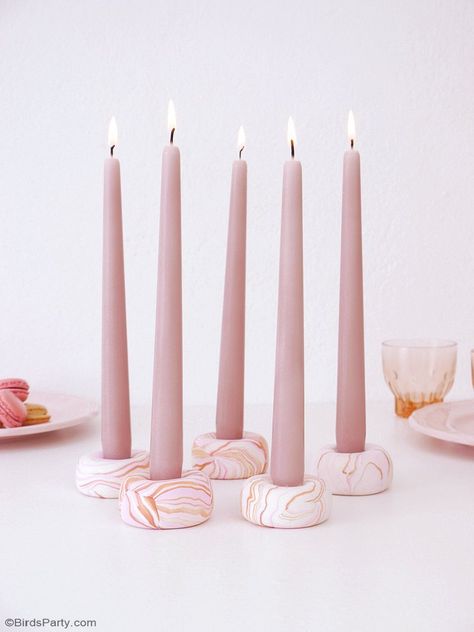 Diy Crafts, Candles, Diy, Candle Holders, Home-made Candles, Diy Candle Holders, Diy Candles, Candle Decor, Marble Candle Holder