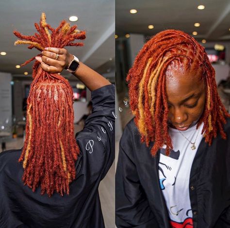 DMV Pro. Loctician Pstyles on Instagram: “Loc color two process and retwist by me @pstyles3 and @blacthunda .My products (NZURI Culture ) will have your hair growing. I used NZURI…” Ankara, Short Hair Styles, Dreadlocks, Locs, Natural Hair Styles Easy, Short Locs Hairstyles, Curly Hair Styles, Natural Hair Styles, Dreads Styles For Women