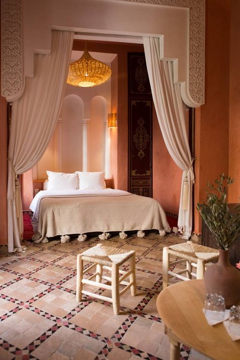 Riad Yasmine Morocco hotel review | House & Garden Interior, Moroccan Hotel Room, Moroccan Interiors Bedroom, Moroccan Interiors, Moroccan House Interior, Moroccan Style Bedroom, Moroccan Hotel, Hotel Design, Morocco Bedroom