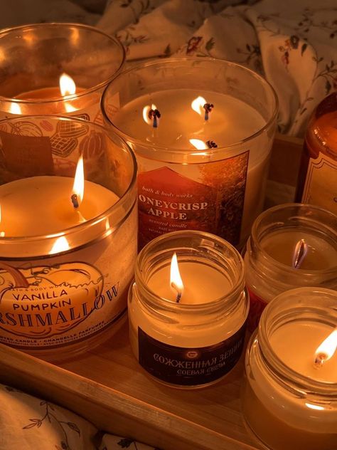 Candles, Halloween, Bath And Body Works, Scented Candles, Scented Candles Aesthetic, Candle Aesthetic, Autumn Candle, November, Fall Candles