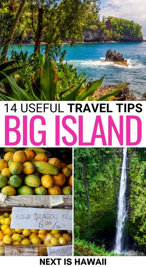 Are you looking to visit the Big Island of Hawaii soon? These Big Island travel tips have you covered - from what the weather is like to where to fly into. | Visit Big Island | Visit Hawaii | Visiting Hawaii Big Island | Big Island itinerary | Big Island trip | Trip to Hawaii | Visit Kona | Visit Hilo Big Island Hawaii, Hawaii Travel Guide, Hawaii Vacation Tips, Hawaii Travel, Hawaii Things To Do, Hawaii Vacation, Big Island Hawaii Activities, Island Travel, Big Island Travel