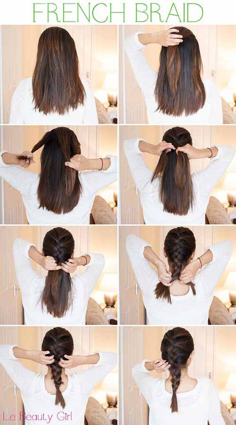 A Comprehensive Guide To The Different Types Of Braids Braided Hairstyles, French Braid, Haar, French Braid Hairstyles, Peinados, Coiffure Facile, Cool Hairstyles, Braids Step By Step, Step By Step Hairstyles
