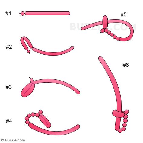 step by step instructions to make a balloon saber sword Figurine, Origami, Twisting Balloons, How To Make Balloon, Balloon Modelling, Balloon Sword, Easy Balloon Animals, Diy Balloon Animals Easy, Ballon Animals