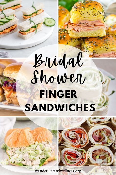 Ideas, Sandwiches, Bridal Shower Food Ideas Lunch, Bridal Shower Sandwiches, Bridal Shower Food Menu, Bridal Shower Food Table, Bridal Shower Luncheon, Bridal Shower Food, Wedding Shower Food