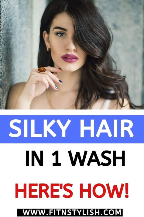 How to make hair silky instantly: here's how you can make your hair smooth and silky in 1 wash. Get silky hair quickly Hair Care Tips, Hair Growth, Diy, Inspiration, Hair Loss, Hair Rinse, Hair Buildup, Natural Hair Conditioner, Hair Care Remedies