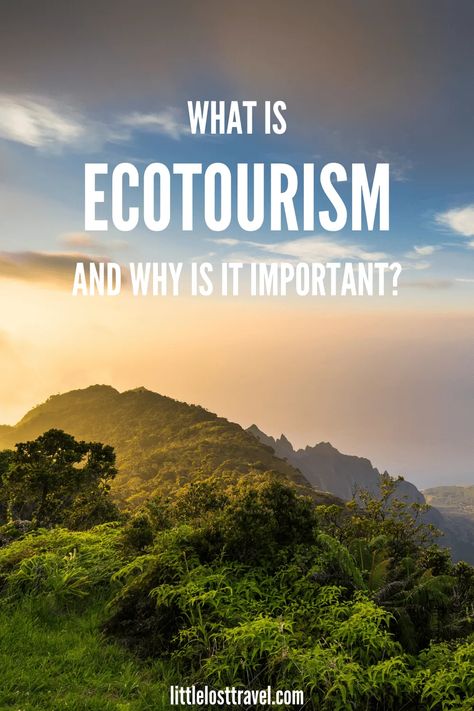 What Is Ecotourism And Why Is It Important? | Little Lost Travel Organisation, Sustainable Tourism, Environmental Travel, Eco Friendly, Eco Friendly Travel, Environment, Eco Travel, Responsible Travel, Ecotourism