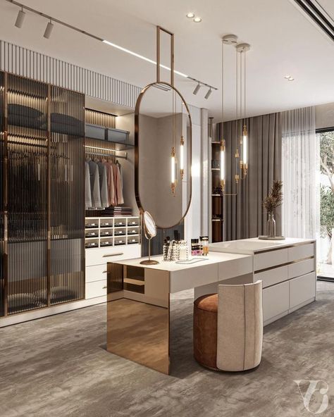 But the question becomes what features and tricks do you need to create a sophisticated closet that even Kim Kardashian might say, “Now that was pretty cool?” Walk In Closet Design, Luxury Closets Design, Closet Design Layout, Wardrobe Room, Modern Closet Designs, Walk In Closet, Bedroom Closet Design, Dressing Room, Closet Design