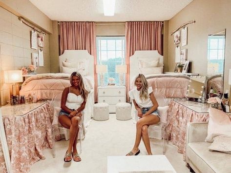 My daughter and I are designing her dorm room ideas and this is exactly the look we want. So luxurious! Home Décor, Decoration, Dorm Room Organisation, Walmart, College Dorm Room Decor, Dorm Room Essentials, Dorm Room Hacks, College Bedroom Decor, Best College Dorms