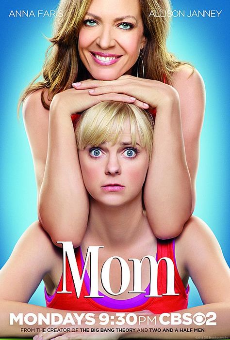 Allison Janney (ex-Ginger, Guiding Light) as Bonnie, the estranged mother of Anna Faris' Christy (2013) Films, Big Bang Theory, Comedy, Mom Series, Mom Season 1, Anna, Sitcom, Series, Anna Faris