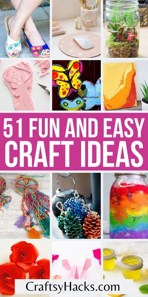Looking for things to do when feeling uninspired? These craft ideas are perfect for beginners and adults alike. Grab your craft supplies and enjoy this fun way to pass the time! Friends, Inspiration, Ideas, Life Hacks, Diy, Craft Ideas, Crafts, Fun Crafts To Do, Crafts For Kids
