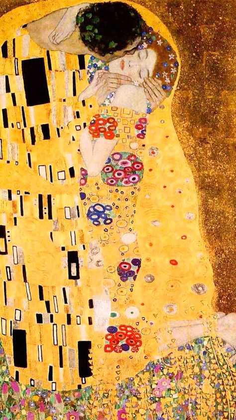 Art Drawings, Art, Kunst, Gustav Klimt Art, Fine Art, Resim, Kiss Painting, The Kiss, Aesthetic Art