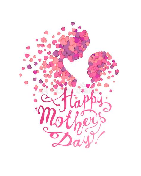 Illustration about Happy Mother`s Day! Woman and baby made of hearts. Illustration of child, mothers, brochure - 86869101 Mother's Day Greeting, Mothers Day Images, Mothers Day Cards, Mothers Day Poster, Mothers Day, Happy Mother's Day Card, Mother Day Wishes, Mother Day Message, Mother’s Day