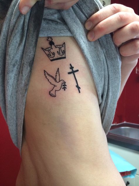 Father, son, Holy Spirit Body Art, Christian Tattoos, Tattoos, Ink, Tattoo, Father Tattoos, Father Son Holy Spirit, Father And Son, Holy Tattoos