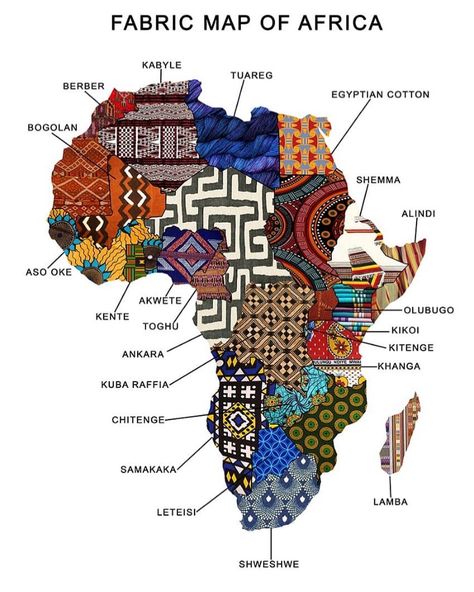 Design, Illustrators, Cultural Patterns, Textiles, Africa Art, Africa Map, African Textiles, African Art, Culture