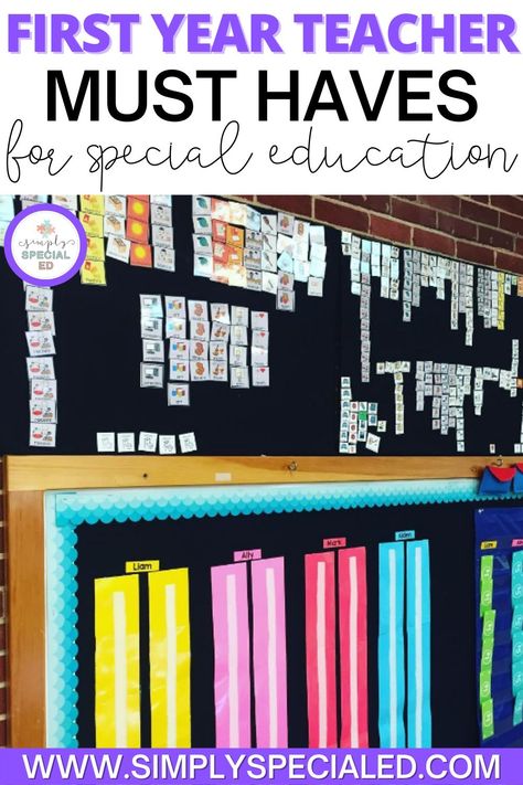 Pre K, First Year Teachers, First Year Teaching, Special Education Classroom Organization, Special Education Classroom Setup, Teacher Hacks, Middle School Special Education, Special Education Organization, Special Education Teacher