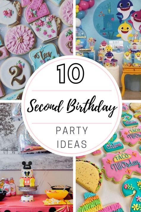 2nd Birthday Party For Boys, 2nd Birthday Party Themes, 2nd Birthday Party Ideas, 2nd Birthday Party For Girl, 2nd Birthday Parties, Two Themed Birthday Party Girl, 2nd Birthday Party Themes Girl, Simple 2nd Birthday Party For Girl, Second Birthday Ideas