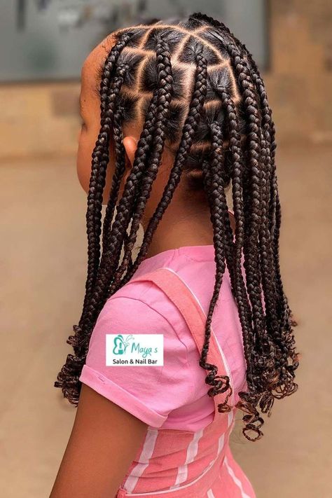 Box Braids, Hairstyles For Children, Haar, Peinados, Afro, Girl Hair, Kids Hairstyles Girls, Coiffures Enfants Noirs, Hairstyle For Kids