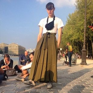 Or casual. | 33 Men Who Rocked Skirts And Looked Super Hot Doing So Men's Fashion, Leggings, Men Wearing Skirts, Men Wearing Dresses, Man Skirt, Men Dress, Mens Fashion, Guys In Skirts, Moda Hombre