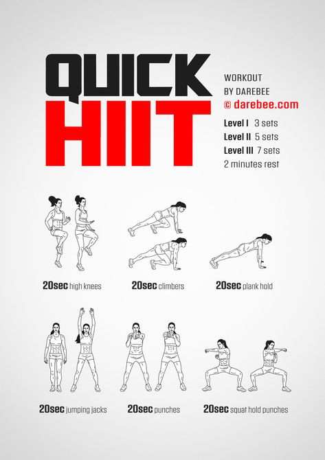 Quick HIIT Workout Workout Videos, Crossfit Training, Workout Plan, Fitness Body, Hiit Workout At Home, Workout Routine, Hiit Workout Plan, At Home Workout Plan, Physical Fitness