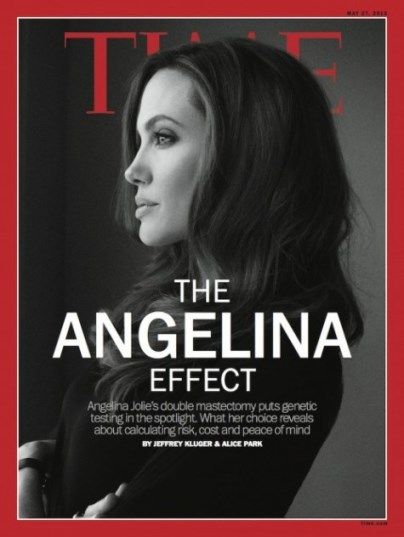 Angelina Jolie covers Time: Will her medical decision lead to over testing and over worry? Angelina Jolie, Stana Katic, H.e.r., Julie Andrews, Scandal, Cover Photos, Mastectomy, In This Moment, Angie