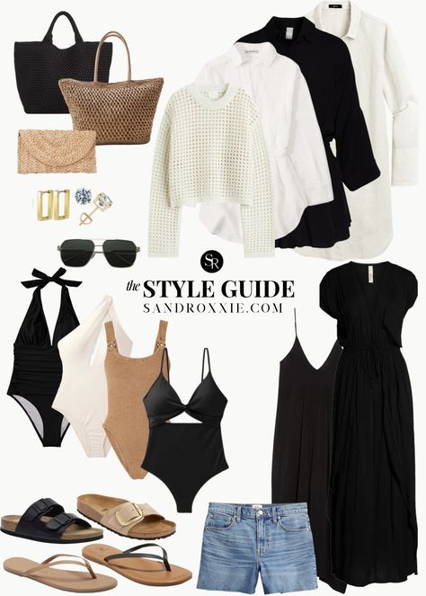 Capsule Wardrobe, Casual Chic, Outfits, Beach Capsule Wardrobe, Summer Capsule Wardrobe, Vacay Outfits, Vacation Outfits, Beach Weekend Outfit, Vacation Style