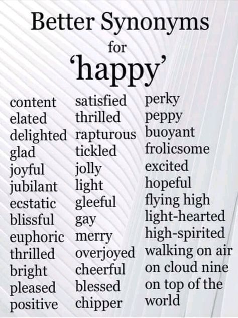 Here's a good list of different words to use. Try them next time you are composing. Motivation, Synonyms For Awesome, Good Vocabulary, Good Vocabulary Words, English Words, Words To Use, English Phrases, Words, Learn English Words