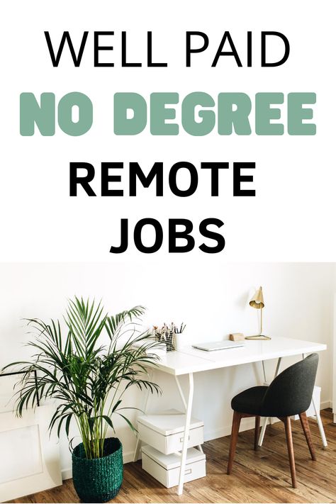 Well paid no degree remote jobs Ideas, Online Jobs From Home, Jobs Without A Degree, Home Based Jobs, Entry Level Jobs, Work From Home Jobs, Amazon Work From Home, Jobs For Teens, Administrative Assistant Jobs