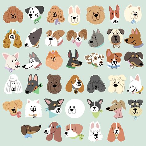Cute Dog Drawing, Cute Dogs, Cartoon Dog, Animais, Animaux, Cute Drawings, Cute Doodles, Dog Design, Dog Illustration