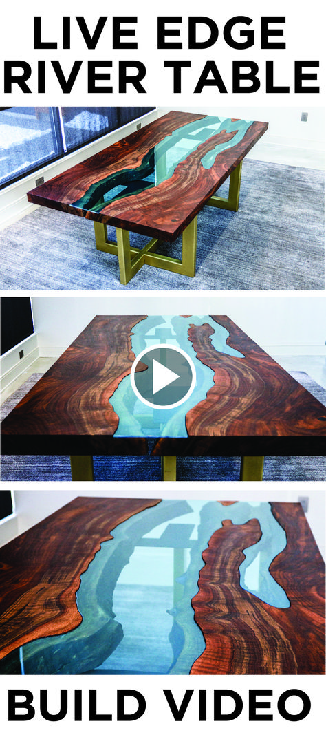 Check out this awesome Live Edge River Table I recently built for a client! Woodworking Shop, Diy, Woodworking, Diy Furniture, Woodworking Projects, Woodworking Plans, Wood Furniture, Arredamento, Table Design