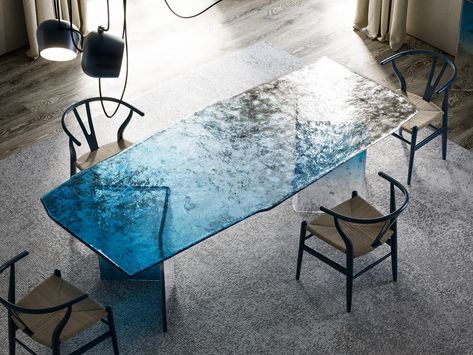 Interior, Home Décor, Design, Glass Table, Dining Table, Table Furniture, Dining Bench, Table Design, Glass Panels
