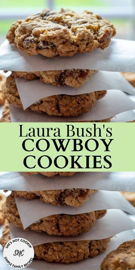 Brownies, Dessert, Pie, Desserts, Biscuits, Snacks, Muffin, Cowboy Cookies Laura Bush, Pioneer Woman Cookies