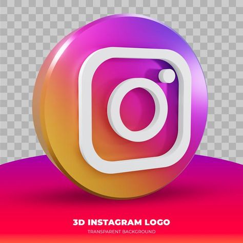 Instagram logo isolated in 3d rendering | Premium Psd #Freepik #psd #logo #social-media #instagram #3d Instagram, Youtube Design, Instagram Like Logo 3d, Instagram Logo Transparent, Instagram Template Design, Facebook And Instagram Logo, Instagram Logo, New Instagram Logo, App Logo
