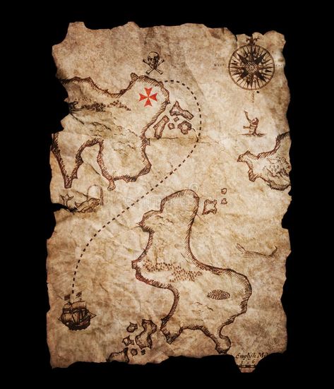 Old treasure map. Old pirate map showing the route to a treasure , #affiliate, #map, #treasure, #pirate, #route, #showing #ad Old Maps, Old Map, Pirate Treasure Maps, Vintage Maps, Pirate Maps, Map, Pirate Treasure, Pirates, Travel Art