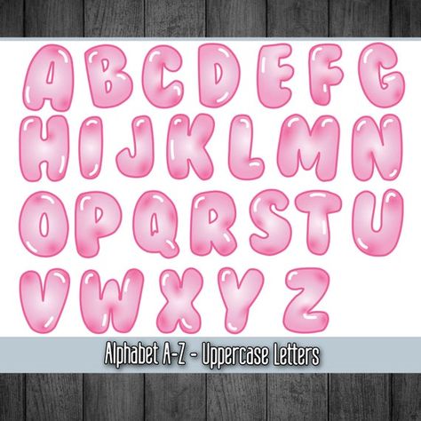 Welcome Bubble Letters, Bubble Writing Tattoo, S In Bubble Letters, Bubble Letter Shading, Puffy Letters Font, Lettering Fonts Bubble, I Love You Bubble Letters, How To Bubble Letters, Y2k Bubble Letters