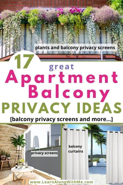 Screen Decks, Exterior, Balcony Privacy Screen, Balcony Privacy, Balcony Shade, Apartment Patio Decor, Balcony Curtains, Small Balcony Decor, Apartment Balcony Decorating