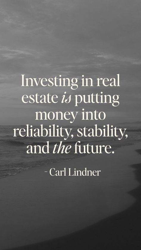 This real estate quote is one of the best real estates quotes you can use for your real estate marketing and real estate branding. Feel free to use it to give real estate tips to your followers and elevate your real estate social media. Follow us for more real estate marketing ideas for real estate agents. Instagram, Real, Investment Quotes, Vision Board, Investing, Marketing, Real Estate Branding, Realtor Social Media, Real Estate Investing
