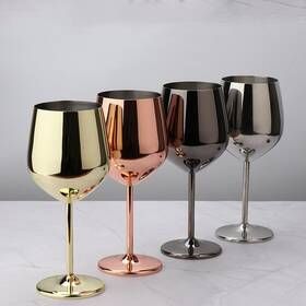 Best Wine Glassware: The McBride Sisters Share Their Favorite Wine Glasses - Thrillist Wine Glass, Metal, Wines, Drinkware, Wine Cups, Wine Goblets, Drinking Cup, Stainless Steel Material, Copper Cups