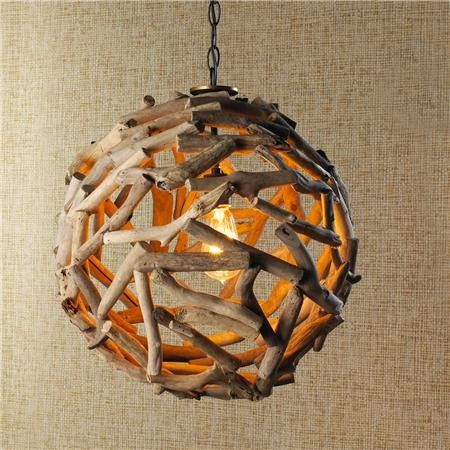 Driftwood Ball Pendant Light - Shades of Light Driftwood Projects, Design, Lights, Wood Lamps, Driftwood Lamp, Driftwood Art, Wood Diy, Driftwood Chandelier, Light Shades