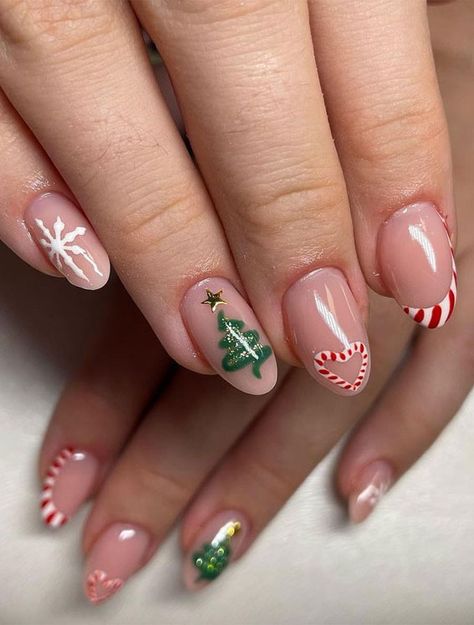 Nail Designs, Cute Nails, Uñas, Christmas Nail Art Designs, Pretty Nails, Kuku, Christmas Nail Art, Christmas Nail Designs, Festive Nail Designs