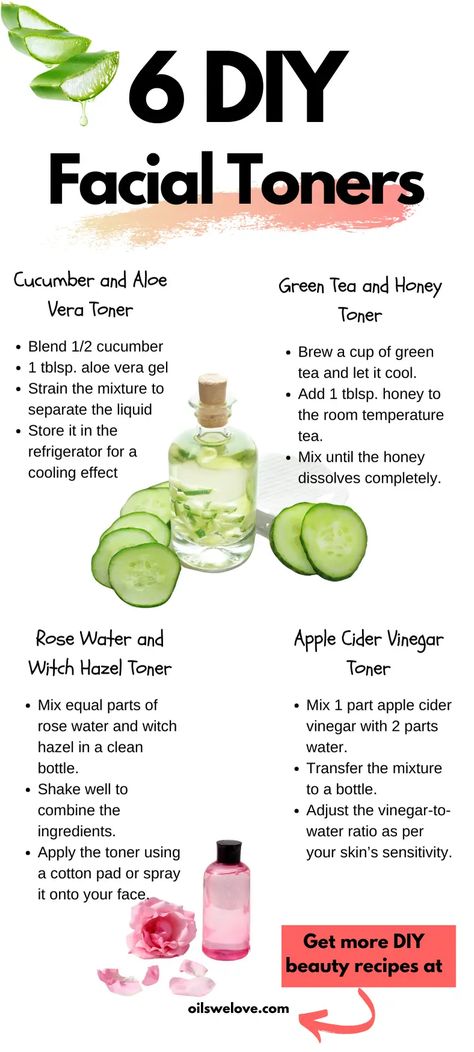 6 DIY Facial Toners for a Refreshing Glow | Oils we love