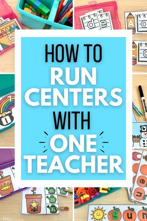 A kindergarten assistant or volunteer is something that many teachers don't have! Is it possible to manage centers time without extra help? Absolutely!! In this post, we're sharing five helpful tips to give you the confidence to run centers with one teacher in the classroom. If you've been wondering how to run centers alone, you'll want to check out these tips! Resource Room, Pre K, Literacy Centers Kindergarten, First Grade Classroom, Kindergarten Reading Centers, Learning Centers, Teaching Kindergarten, Kindergarten Stations, Kindergarten Class
