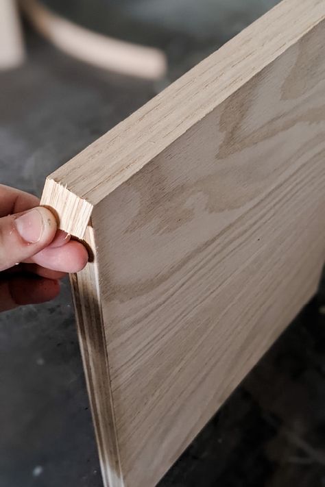 How to Finish Plywood Edges Using Edge Banding Industrial, Decoration, Design, Diy, Architecture, Workshop, Plywood Edge, Staining Plywood, Finished Plywood