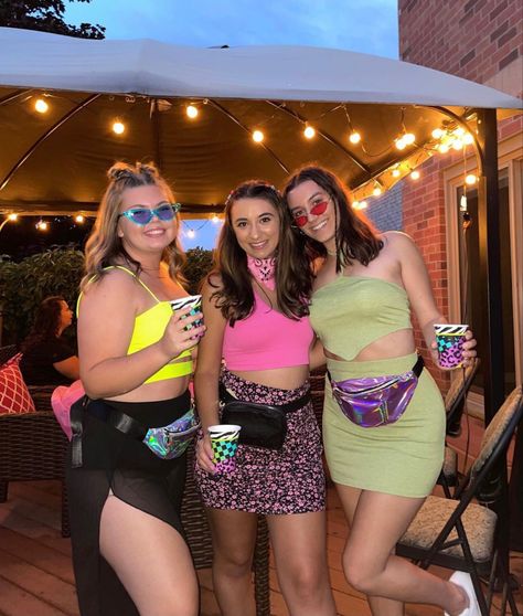 Rave music festival themed party Outfits, Costumes, Prom, Halloween, Rave Party Ideas, Rave Theme Party Outfit, Rave Party Theme, Rave Party, Rave Theme Party
