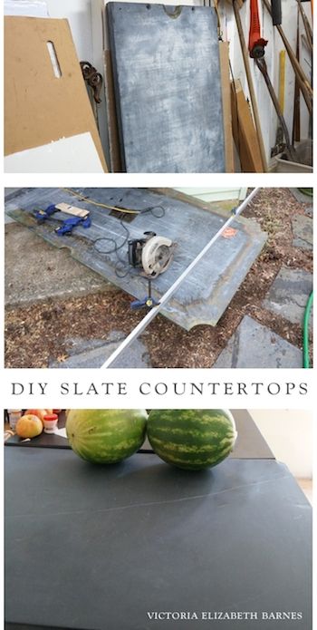 Pool Table Diy, Diy Pool Table, Pool Table Slate, Slate Countertop, Old Victorian House, Antique Piano, Slate Table, Kitchen Design Diy, Kitchen Countertop Materials
