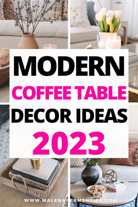 27 Best Coffee Table Decor Ideas To Recreate In 2023 Home Décor, Modern Coffee Table Decor, Coffee Table Decor Living Room, Contemporary Coffee Table Decor, Coffee Table Tray Decor Living Rooms, Coffe Table Decor, Square Coffee Table Styling, Square Coffee Table Decor, Coffee Table Trays Ideas